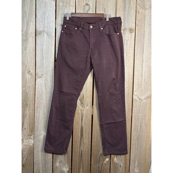 Levi's Other - Levis 511 Slim Fit Jeans Mens 32x30 Burgundy Maroon Stretch Denim Pants